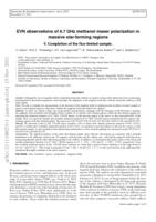 EVN observations of 6.7 GHz methanol maser polarization in massive star-forming regions. V. Completion of the flux-limited sample