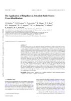 The application of ridgelines in extended radio source cross-identification