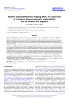 Iterative angular differential imaging (IADI)