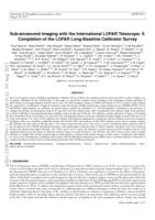 Sub-arcsecond imaging with the International LOFAR Telescope