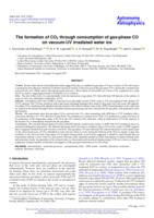 The formation of CO2 through consumption of gas-phase CO on vacuum-UV irradiated water ice