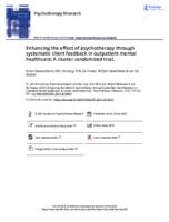 Enhancing the effect of psychotherapy through systematic client feedback in outpatient mental healthcare