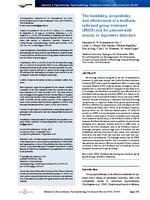 The feasibility, acceptability and effectiveness of a feedback-informed group treatment (FIGT) tool for patients with anxiety or depressive disorders