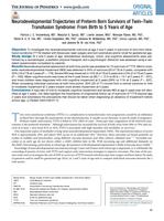 Neurodevelopmental trajectories of preterm born survivors of twin-twin transfusion syndrome