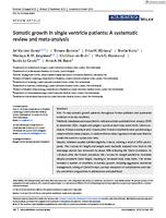 Somatic growth in single ventricle patients
