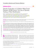 Genetic evaluation of a nation-wide Dutch pediatric DCM cohort