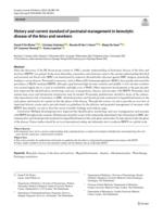 History and current standard of postnatal management in hemolytic disease of the fetus and newborn