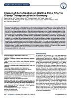 Impact of sensitization on waiting time prior to kidney transplantation in Germany
