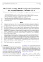 Self-consistent modelling of the dust component in protoplanetary and circumplanetary disks