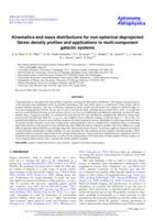 Kinematics and mass distributions for non-spherical deprojected Sérsic density profiles and applications to multi-component galactic systems
