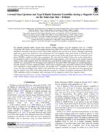 Coronal mass ejections and type II radio emission variability during a magnetic cycle on the solar-type star ϵ Eridani