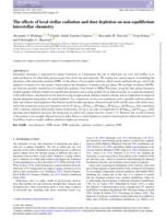 The effects of local stellar radiation and dust depletion on non-equilibrium interstellar chemistry