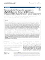 Combinatorial therapeutic approaches of photodynamic therapy and immune checkpoint blockade for colon cancer treatment