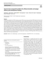 Upconversion nanoparticle platform for efficient dendritic cell antigen delivery and simultaneous tracking