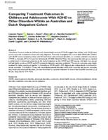 Comparing treatment outcomes in children and adolescents with ADHD to other disorders within an Australian and Dutch outpatient cohort