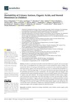 Heritability of urinary amines, organic acids, and steroid hormones in children