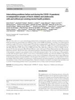 Internalizing problems before and during the COVID-19 pandemic in independent samples of Dutch children and adolescents with and without pre-existing mental health problems