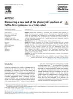 Discovering a new part of the phenotypic spectrum of Coffin-Siris syndrome in a fetal cohort