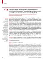Long-term effects of selective fetal growth restriction (LEMON)