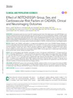 Effect of NOTCH3 EGFr group, sex, and cardiovascular risk factors on CADASIL clinical and neuroimaging outcomes