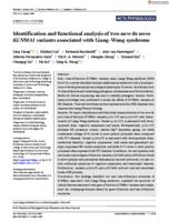 Identification and functional analysis of two new de novo KCNMA1 variants associated with Liang-Wang syndrome