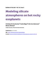 Modeling silicate atmospheres on hot rocky exoplanets