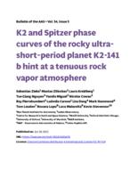 K2 and Spitzer phase curves of the rocky ultra-short-period planet K2-141 b hint at a tenuous rock vapor atmosphere