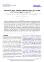 Distributions of gas and small and large grains in the LkH alpha 330 disk trace a young planetary system