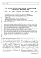 The chemical footprint of AGN feedback in the outflowing circumnuclear disk of NGC 1068