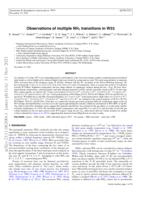 Observations of multiple NH3 transitions in W33