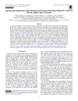 Spectroscopic diagnostics of the mid-infrared features of the dark globule DC 314.8-5.1 with the Spitzer Space Telescope