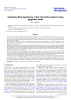 Detecting chiral asymmetry in the interstellar medium using propylene oxide