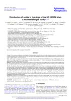 Distribution of solids in the rings of the HD 163296 disk