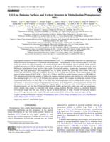 CO Line emission surfaces and vertical structure in midinclination protoplanetary disks