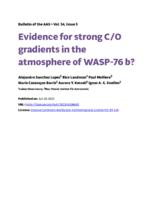 Evidence for strong C/O gradients in the atmosphere of WASP-76 b?
