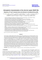 Atmospheric characterization of the ultra-hot Jupiter WASP-33b
