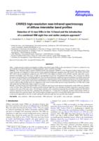 CRIRES high-resolution near-infrared spectroscopy of diffuse interstellar band profiles.