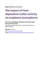 The impact of time-dependent stellar activity on exoplanet atmospheres