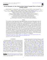 On the kinematics of cold, metal-enriched galactic fountain flows in nearby star-forming falaxies