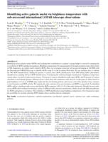 Identifying active galactic nuclei via brightness temperature with sub-arcsecond international LOFAR telescope observations