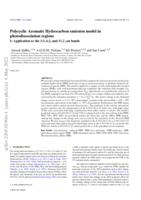 Polycyclic Aromatic Hydrocarbon emission model in photodissociation regions - I.