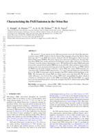 Characterizing the PAH emission in the Orion Bar