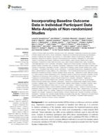 Incorporating baseline outcome data in individual participant data meta-analysis of non-randomized studies