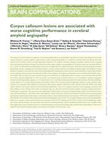 Corpus callosum lesions are associated with worse cognitive performance in cerebral amyloid angiopathy