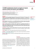 1H-NMR metabolomics-based surrogates to impute common clinical risk factors and endpoints