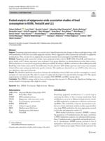 Pooled analysis of epigenome-wide association studies of food consumption in KORA, TwinsUK and LLS