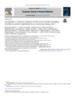 Corrigendum to: External validation of risk scores to predict in-hospital mortality in patients hospitalized due to coronavirus disease 2019 (vol 102, pg 63, 2022)