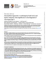 Intermediate hypocretin-1 cerebrospinal fluid levels and typical cataplexy