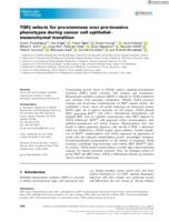 TGF beta selects for pro-stemness over pro-invasive phenotypes during cancer cell epithelial-mesenchymal transition