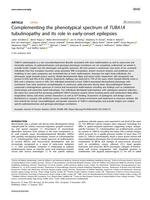 Complementing the phenotypical spectrum of TUBA1A tubulinopathy and its role in early-onset epilepsies